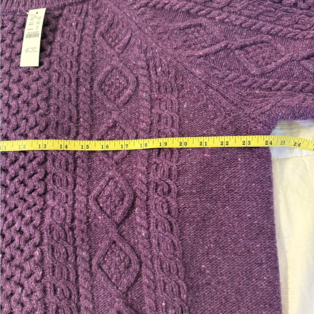 J. Crew Violet Cable Knit Sweater - Picture 7 of 9